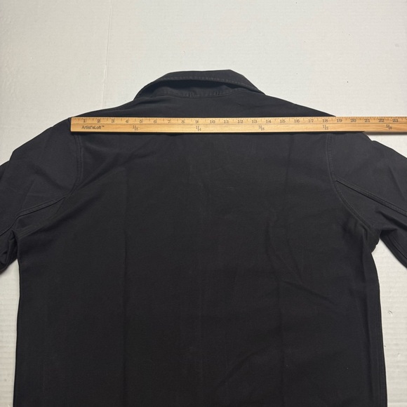 UNIQLO Jersey Relaxed Short Button Up Jacket In Black Size: Large - Picture 7 of 12